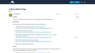 
                            4. Slow Admin-Page - FAQ - ownCloud Central