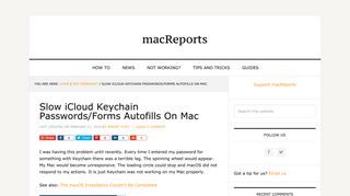 
                            11. Slow iCloud Keychain Passwords/Forms Autofills On Mac - macReports