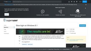 
                            3. Slow login on Windows 8.1 - Super User