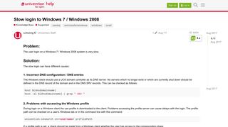 
                            10. Slow login to Windows 7 / Windows 2008 - Supported - Univention Help