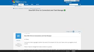 
                            11. Slow RDP (Prior to Connection) and Task Manager Solved - Windows ...