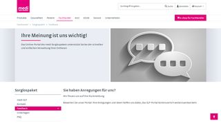 
                            5. SLP Sorglospaket - Ihr Feedback ist uns wichtig | medi