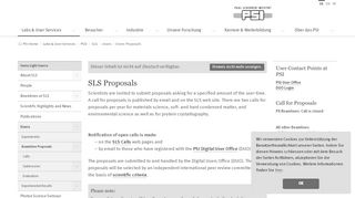 
                            5. SLS Proposals - | Paul Scherrer Institut (PSI)