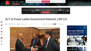 
                            4. SLT to Power Lanka Government Network, LGN 2.0 - The Fast Mode