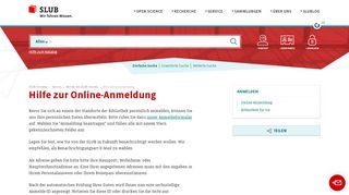 
                            9. SLUB Dresden: Hilfe zur Online-Anmeldung