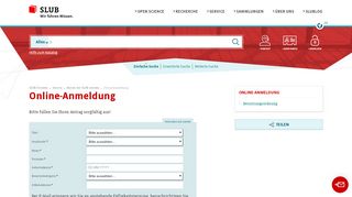 
                            3. SLUB Dresden: Online-Anmeldung