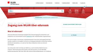 
                            13. SLUB Dresden: Zugang zum WLAN über eduroam