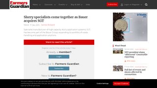 
                            13. Slurry specialists come together as Bauer acquires SGT - NEWS ...