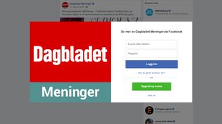 
                            6. SM-organisasjonen SMil Norge: -... - Dagbladet Meninger | Facebook