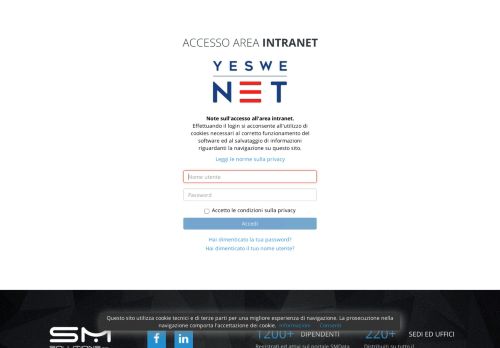 
                            10. SM Solutions - Login YesWeNet