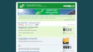 
                            8. SMA SUNNY BOY - Grid Guard Code?? : Components, Installation And ...