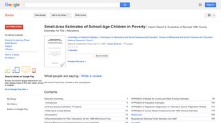 
                            7. Small-Area Estimates of School-Age Children in Poverty: Interim ...