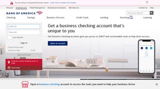 
                            10. Small Business Banking Accounts and Services from Bank of America