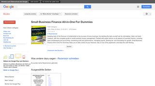 
                            4. Small Business Finance All-in-One For Dummies
