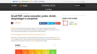 
                            4. Small PDF: como converter, juntar, dividir, desproteger e comprimir ...