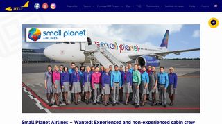 
                            9. Small Planet Airlines -Cabin Crew Jobs | jetav.ro