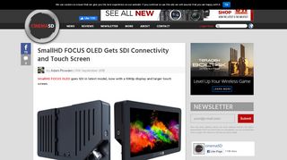 
                            13. SmallHD FOCUS OLED Gets SDI Connectivity and Touch Screen ...