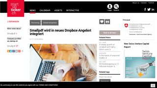 
                            7. Smallpdf wird in neues Dropbox-Angebot integriert Startupticker.ch ...