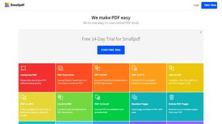 
                            6. Smallpdf.com - A Free Solution to all your PDF Problems