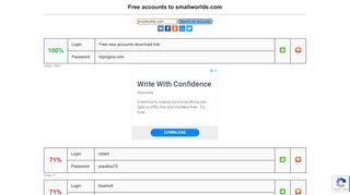 
                            1. smallworlds.com - free accounts, logins and passwords