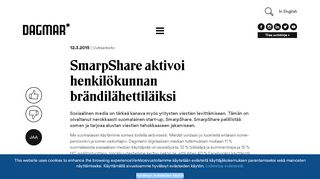 
                            4. SmarpShare aktivoi henkilökunnan brändilähettiläiksi - Dagmar