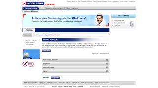 
                            8. Smart Account | HDFC Bank Hong Kong: Apply for Smart Account online