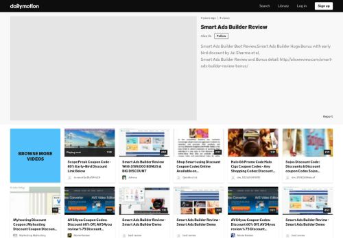 
                            8. Smart Ads Builder Review - video dailymotion