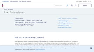 
                            3. Smart Business Connect - Hilfe | Swisscom