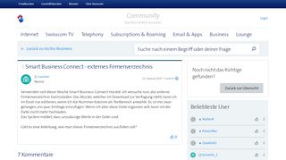 
                            7. Smart Business Connect - Swisscom Community