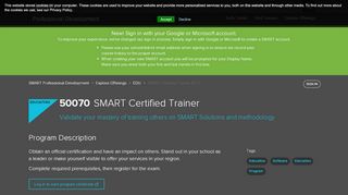 
                            1. SMART Certified Trainer (SCT) - Smart Technologies