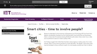 
                            12. Smart Cities – Time to involve the People - The IET