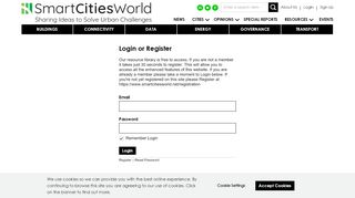 
                            4. Smart Cities World - Login