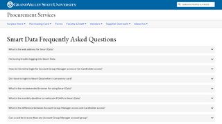 
                            9. Smart Data Frequently Asked Questions - Procurement Services ...