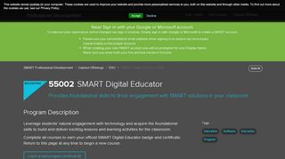 
                            2. SMART Digital Educator (SDE) - Smart Technologies
