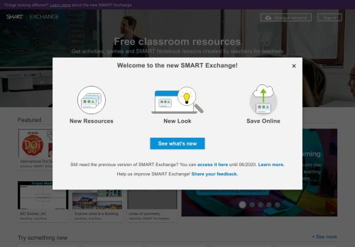 
                            1. SMART Exchange: Lesson plans and resources for your SMART Board