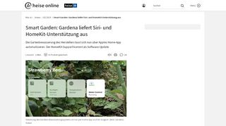 
                            10. Smart Garden: Gardena liefert Siri- und HomeKit-Unterstützung aus ...