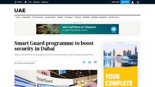 
                            13. Smart Guard programme to boost security in Dubai - Gulf News