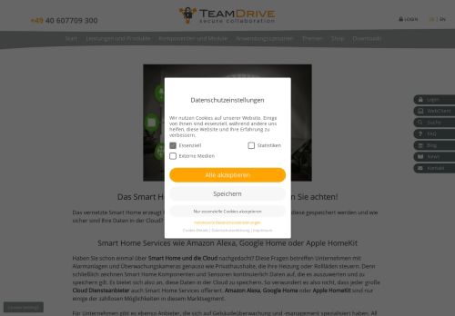 
                            5. Smart Home und die Cloud – darauf sollten Sie achten! - TeamDrive