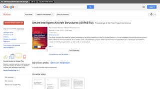 
                            10. Smart Intelligent Aircraft Structures (SARISTU): Proceedings of ... - Google böcker, resultat