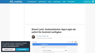 
                            12. Smart Lock: Automatischer App-Login ab sofort für Android verfügbar