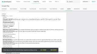 
                            11. Smart Lock for passwords - Android Developers