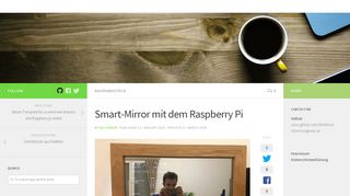 
                            8. Smart-Mirror mit dem Raspberry Pi – Welcome - from Nils Minor