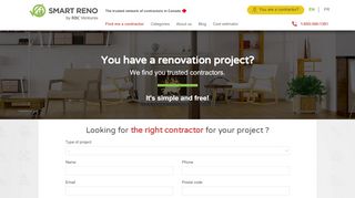 
                            3. Smart Reno | Find a Renovation Contractor in Canada, Get 3 Quotes