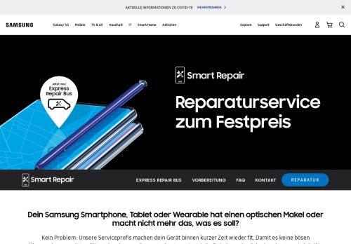 
                            2. Smart Repair Service | Samsung DE