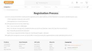 
                            6. Smart Reward Registration Process - Spencers