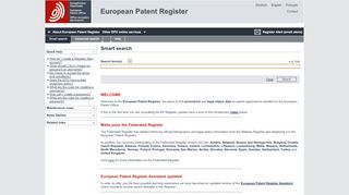 
                            4. Smart Search - European Patent Register - European Patent Office