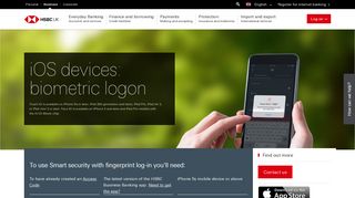 
                            4. Smart security with fingerprint log-in | Business Banking | HSBC