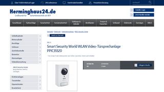 
                            13. Smart Security World WLAN Video-Türsprechanlage PPIC35520 ...