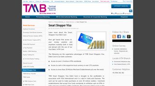 
                            8. Smart Shopper Visa - Tamilnad Mercantile Bank