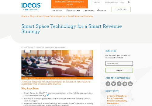 
                            11. Smart Space Technology for a Smart Revenue Strategy | IDeaS